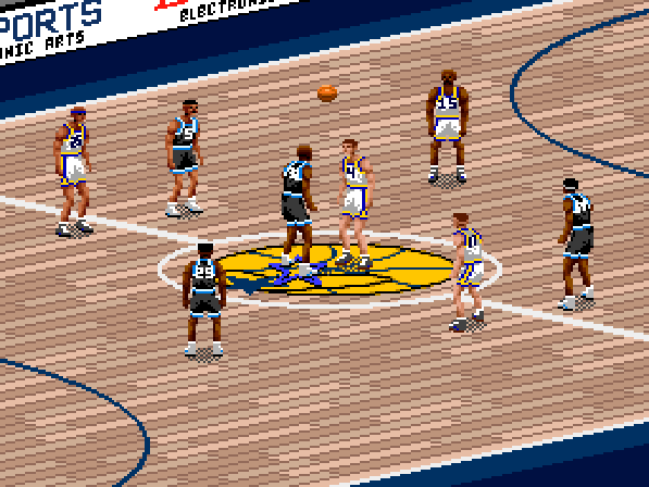 NBA Live 96 - SNES game screenshot (1996) by Electronic Arts